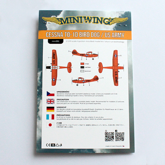 Miniwing 301 1/144 Cessna O-1 Bird Dog Usaf Alaska Liaison Observation Aircraft