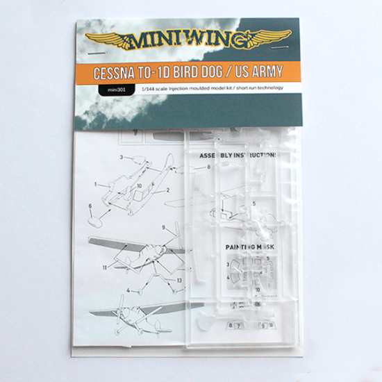 Miniwing 302 1/144 Cessna O-1 L-19 Bird Dog Liaison Observation Chilean Aircraft