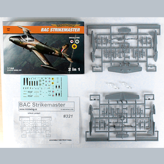 Miniwing 321 1/144 Bac Strikemaster Light Attacker New Zealand Saudi Arabia / Ecuador Aircraft