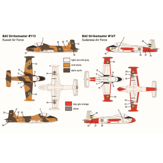 Miniwing 322 1/144 Bac Strikemaster Light Attacker Botswana / Sudan / Kuwait Aircraft