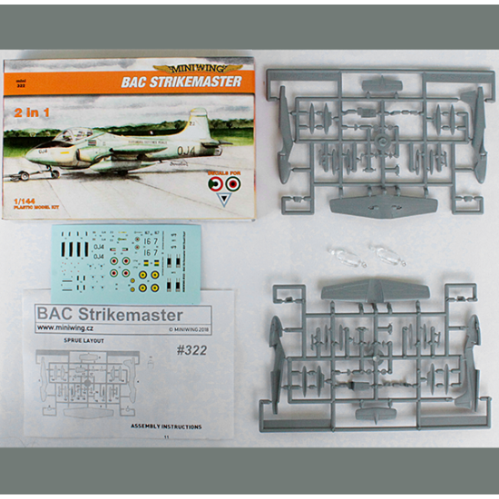 Miniwing 322 1/144 Bac Strikemaster Light Attacker Botswana / Sudan / Kuwait Aircraft