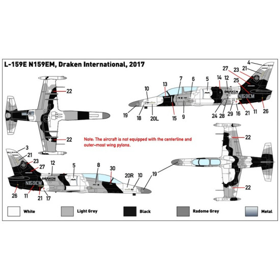 Miniwing 327 1/144 Aero L-159e Alca Arctic Draken Internation Attack Jet