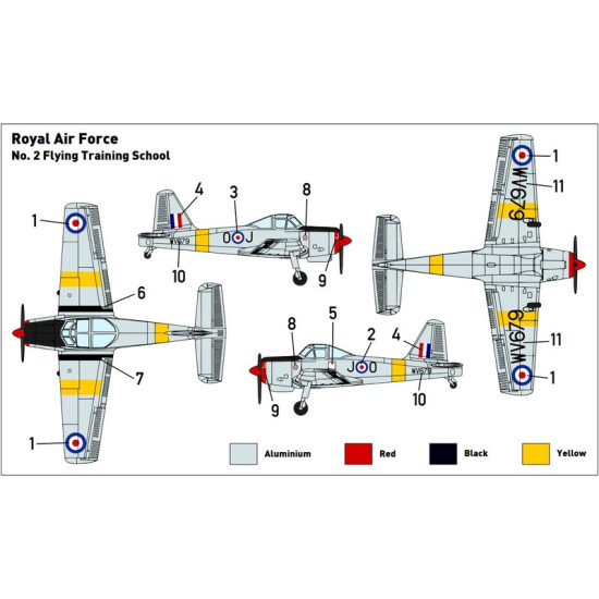 Miniwing 333 1/144 Percival Provost T.1 Royal Air Force British Trainer Aircraft