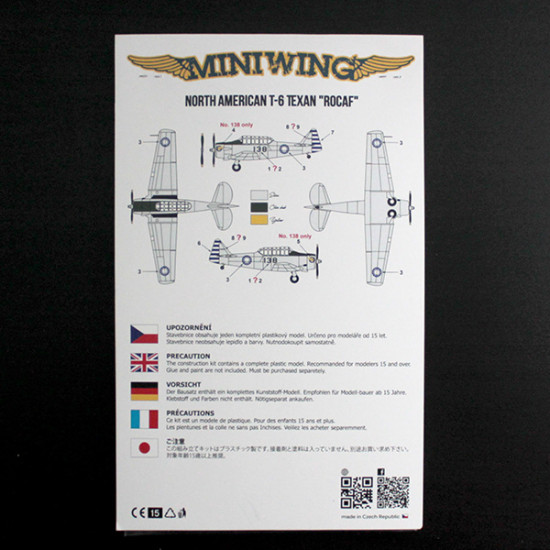 Miniwing 336 1/144 North American T-6 Texan American Trainer Taiwan Af Rocaf