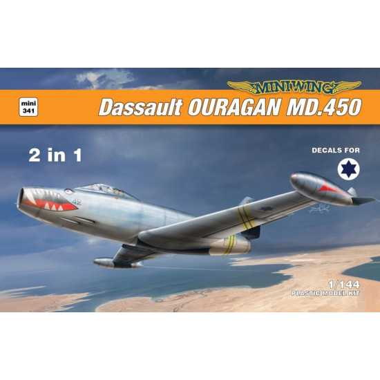 Miniwing 341 1/144 Dassault Ouragan Md.450 2in1 French Fighter Israeli Af