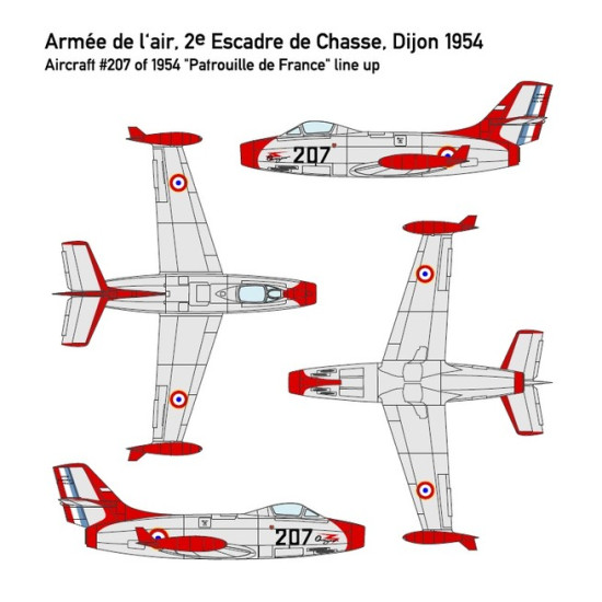 Miniwing 343 1/144 Dassault Ouragan Md.450 Armee De L Air French Fighter