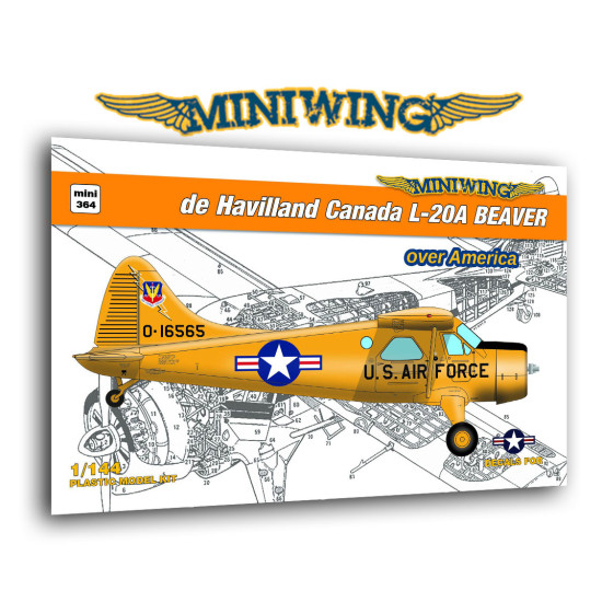 Miniwing 364 1/144 De Havilland Canada L-20a Beaver / Over America Aircraft
