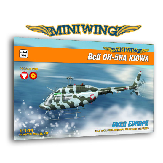 Miniwing 368 1/144 Bell Oh-58a Kiowa Over Europe Helicopter