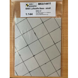 Mark I Mka14411 1/144 Wwii Luftwaffe Airfied Base Small Square Concrete Panels