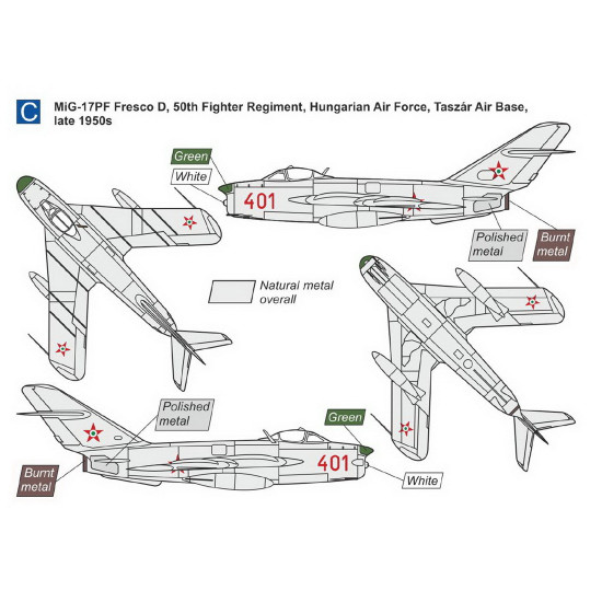 Mark I Mkm144010 1/144 Mig-17pf/Pfu Fresco D/E Soviet All-weather Fighter