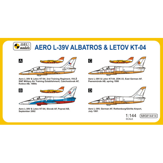 Mark I Mkm144014 1/144 Aero L-39v Albatros Target-tug With Letov Kt-04 Drone