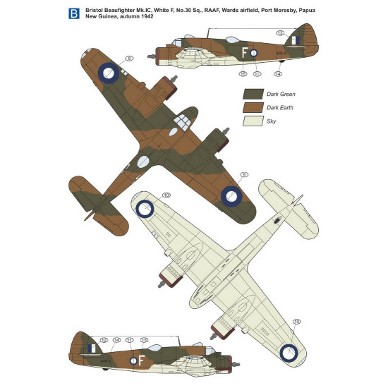 Mark I Mkm144035 1/144 Bristol Beaufighter Mk.ic Coastal Patrol British Fighter