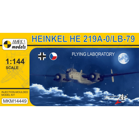 Mark I Mkm144049 1/144 Heinkel He 219a-0/Lb-79 Flying Laboratory Heavy Bomber