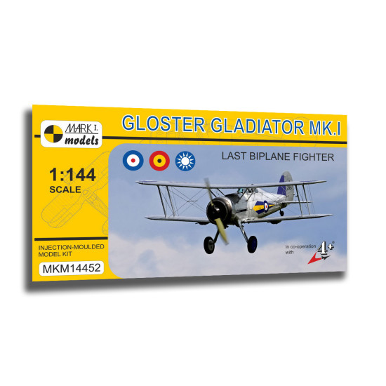 Mark I Mkm144052 1/144 Gloster Gladiator Mk.i Last British Biplane Fighter Raf