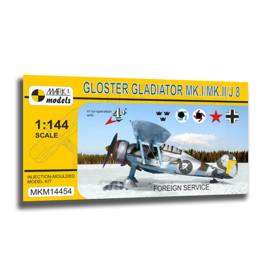 Mark I Mkm144054 1/144 Gloster Gladiator Mk.i/Ii/J 8 Foreign Service Fighter