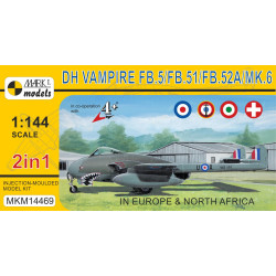 Mark I Mkm144069 1/144 De Havilland Vampire Fb.5 Europe And North Africa 2in1