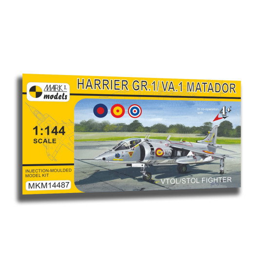 Mark I Mkm144087 1/144 Hawker Harrier Gr.1/Va.1 Matador Raf Vtol/Stol Fighter
