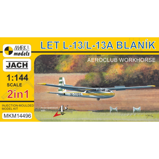 Mark I Mkm144096 1/144 L-13 Blanik Aeroclub Workhorse Czech Two-seater Glider 2p