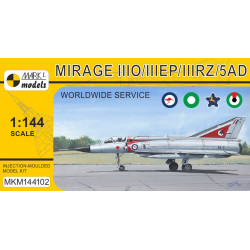 Mark I Mkm144102 1/144 Mirage Iiio/Ep/Rz/5ad Worldwide Service French Fighter