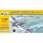 Mark I Mkm144109 1/144 Hawker Tempest Mk.v Srs.1/2 Doodlebug Chaser Raf Fighter 2pcs