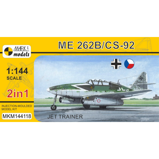 Mark I Mkm144118 1/144 Messerschmitt 262b/Cs-92 Jet Trainer German Fighter 2in1