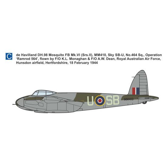 Mark I Mkm144124 1/144 De Havilland Dh.98 Mosquito Fb.vi Amiens Prison Raid
