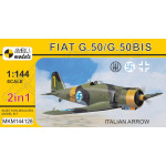 Mark I Mkm144128 1/144 Fiat G.50/50bis Italian Arrow Fighter Aircraft Wwii 2pcs