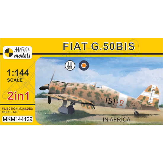 Mark I Mkm144129 1/144 Fiat G.50bis In Africa Italian Fighter Aircraft Wwii 2pcs