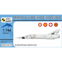 Mark I Mkm144132 1/144 Mirage Iiibe/De/Ds/5bd Two-seater Jet European Service