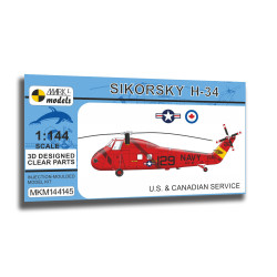 Mark I Mkm144145 1/144 Sikorsky H-34 Us And Canadian Service Helicopter
