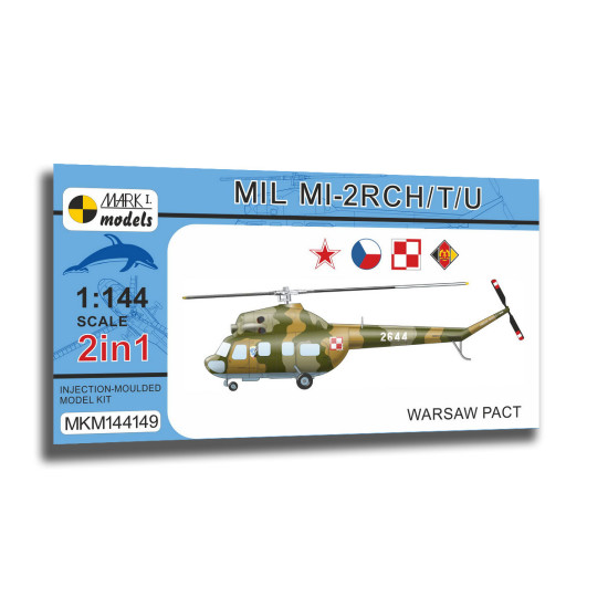 Mark I Mkm144149 1/144 Mil Mi-2 Hoplite Warsaw Pact Soviet Helicopter