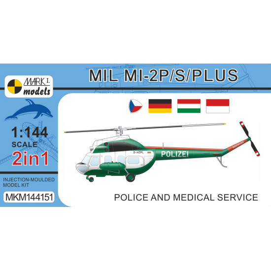 Mark I Mkm144151 1/144 Mil Mi-2 Hoplite Police And Medical Service Helicopter