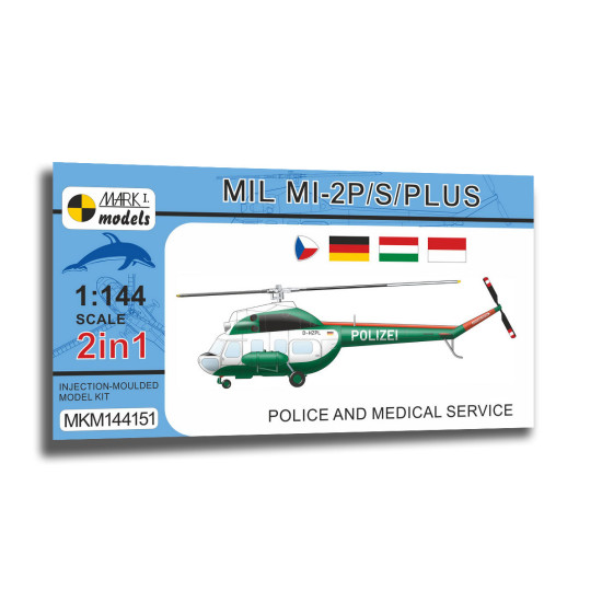 Mark I Mkm144151 1/144 Mil Mi-2 Hoplite Police And Medical Service Helicopter