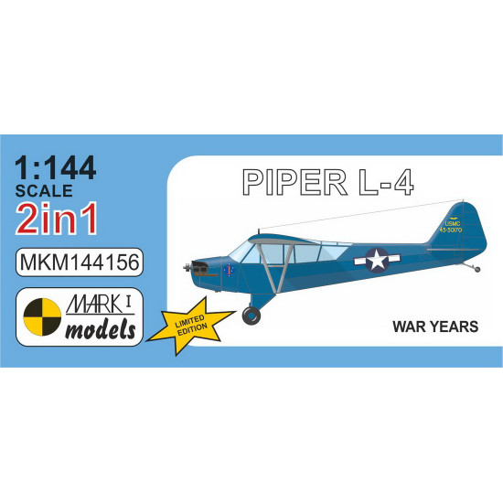 Mark I Mkm144156 1/144 Piper L-4 War Years Us Service Aircraft Wwii 2pcs
