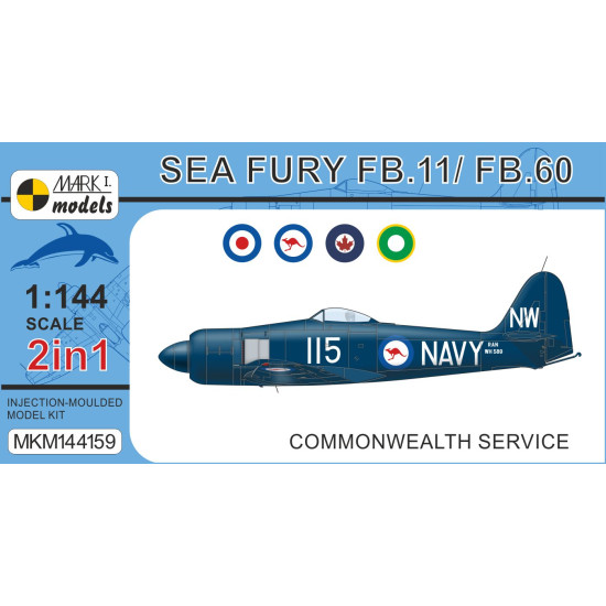 Mark I Mkm144159 1/144 Hawker Sea Fury Fb.11 Commonwealth Service 2pcs