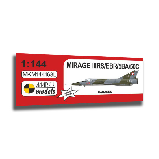 Mark I Mkm144168 1/144 Mirage Iiirs/Iiiebr/5ba/50c Canards French Jet Fighter