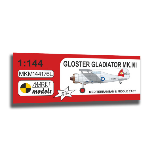 Mark I Mkm144176 1/144 Gloster Gladiator Mediterranean And Middle East Limited Ed