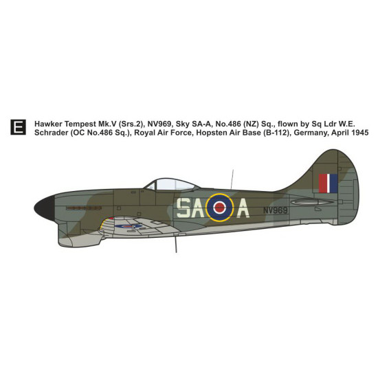 Mark I Mkm144177 1/144 Hawker Tempest Mk.v Fighter Aces Raf Fighter Wwii