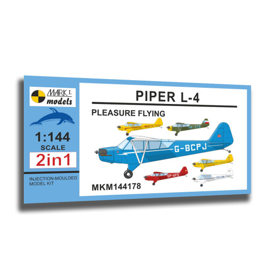 Mark I Mkm144178 1/144 Piper L-4 Grasshopper Pleasure Flying Aircraft