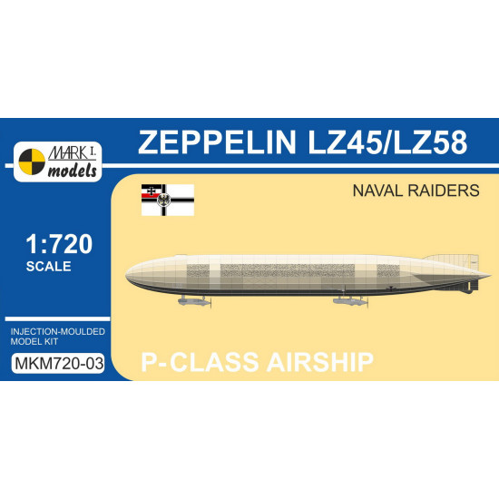 Mark I Mkm720-03 1/720 Zeppelin P-class Lz45/Lz58 Naval Raiders Rigid Airship