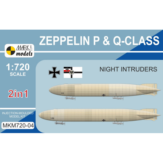 Mark I Mkm720-04 1/720 Zeppelin P And Q-class Night Intruders Rigid Airship 2 In 1 Mark I Mkm720-04 1/720 Zeppelin P And Q-class Night Intruders Rigid Airship 2 In 1