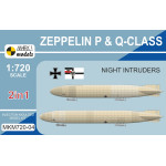 Mark I Mkm720-04 1/720 Zeppelin P And Q-class Night Intruders Rigid Airship 2 In 1