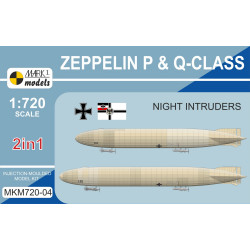 Mark I Mkm720-04 1/720 Zeppelin P And Q-class Night Intruders Rigid Airship 2 In 1