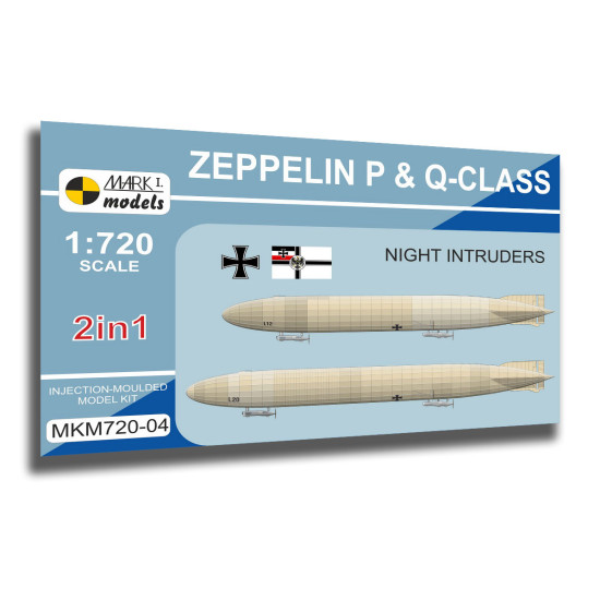 Mark I Mkm720-04 1/720 Zeppelin P And Q-class Night Intruders Rigid Airship 2 In 1 Mark I Mkm720-04 1/720 Zeppelin P And Q-class Night Intruders Rigid Airship 2 In 1