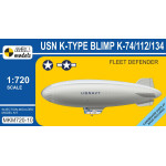 Mark I Mkm720-10 1/720 Goodyear K-type Blimp Fleet Defender Non-rigid Airship