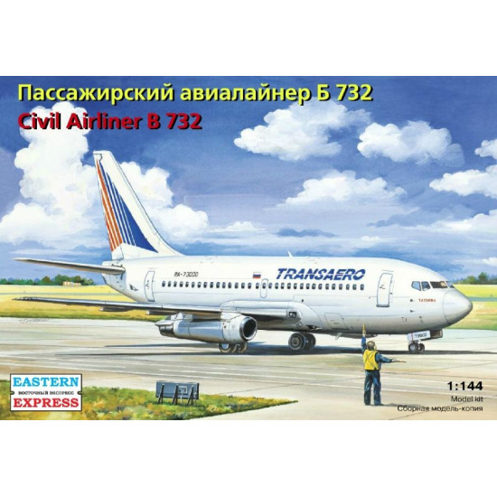 EASTERN EXPRESS 1/144 BOEING 737-200 TRANSAERO CIVIL AIRLINER EE14470