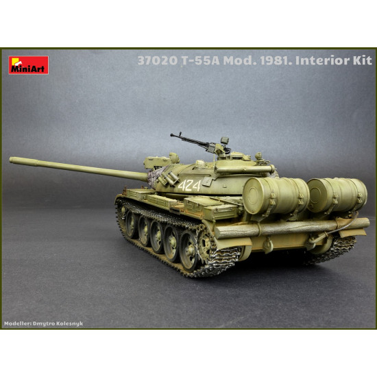 COMBINED MODEL 1/35 SOVIET MEDIUM TANK T-55A 1981 MINIART 37020 MILITARY ARMOR