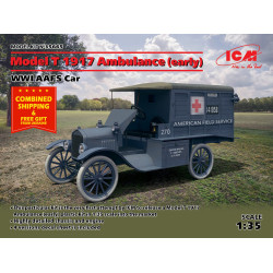 MODEL T 1917 AMBULANCE NIGHT KING (EARLY) WWI AAFS CAR 1/35 scale ICM 35665