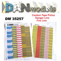 MATERIAL FOR DIORAMAS. CAUTION TAPE POLICE/DANGER LINE/FIRE LINE 1/35 DAN MODELS 35257
