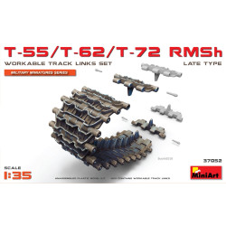 MINIART 37052 T-55,T-62,T-72 RMSh WORKABLE TRACK LINKS SET LATE TYPE 1/35 SCALE
